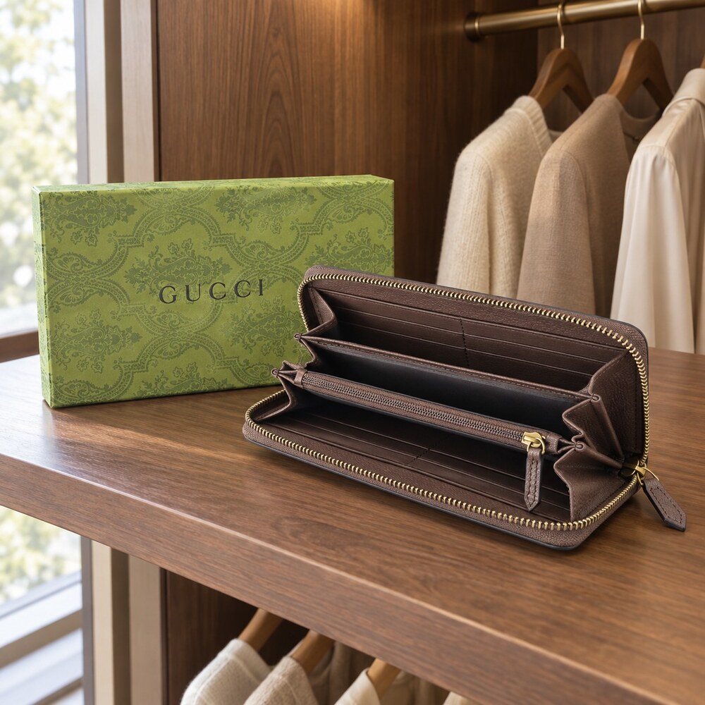 Gucci Bamboo Zip Around Long Wallet - Picture 4 of 6